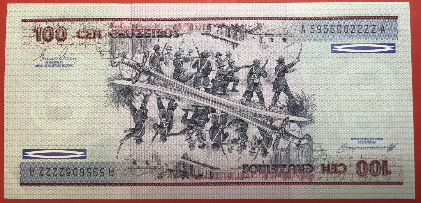Brazil - 100 Cruzeiros 1984 P#198b Kvalitet 0