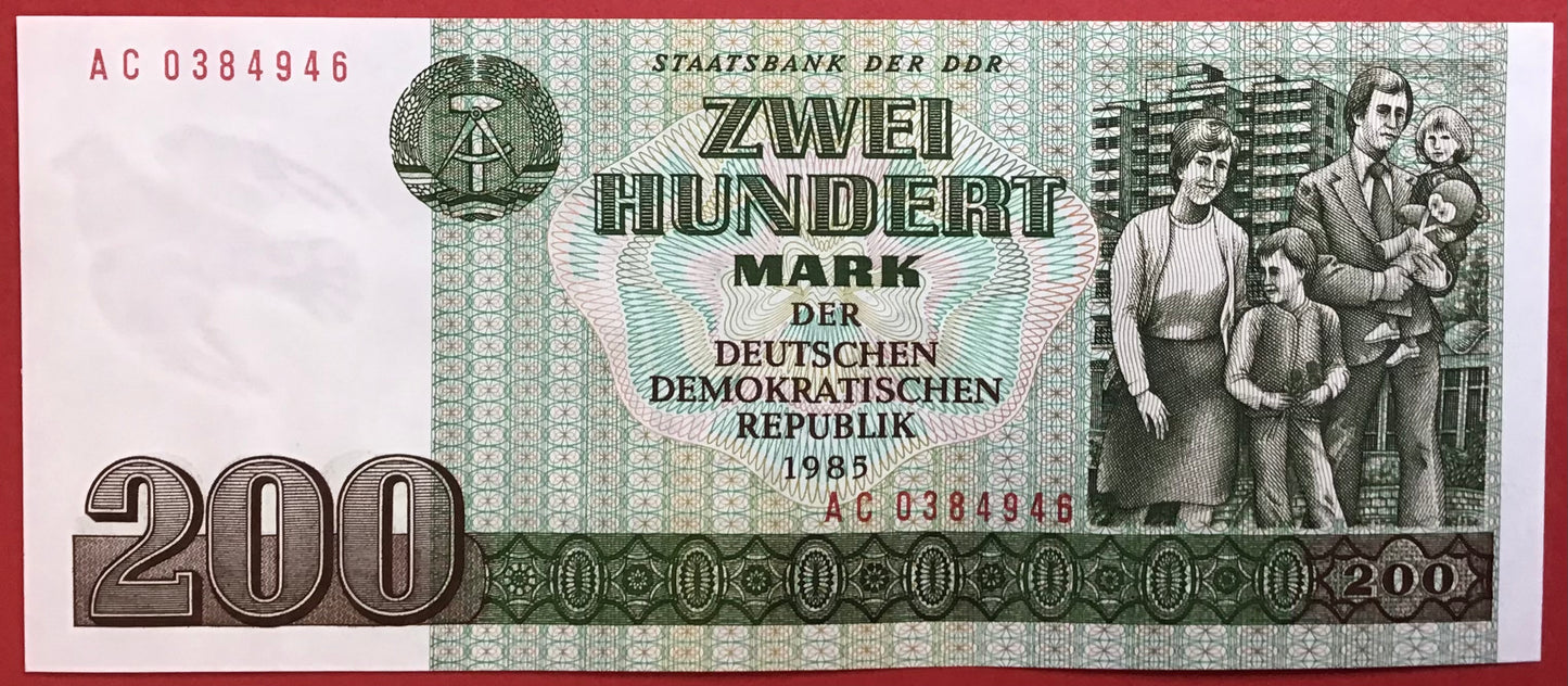 East-Germany - 200 Mark 1985 P#32 Kvalitet 0
