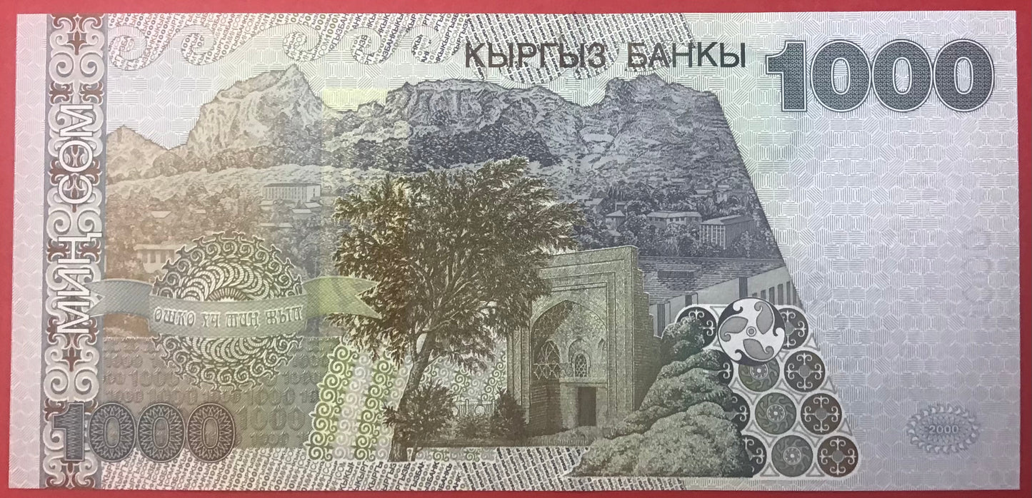 Kyrgyzstan - 1000 Som 2000 P#18 Kvalitet 0