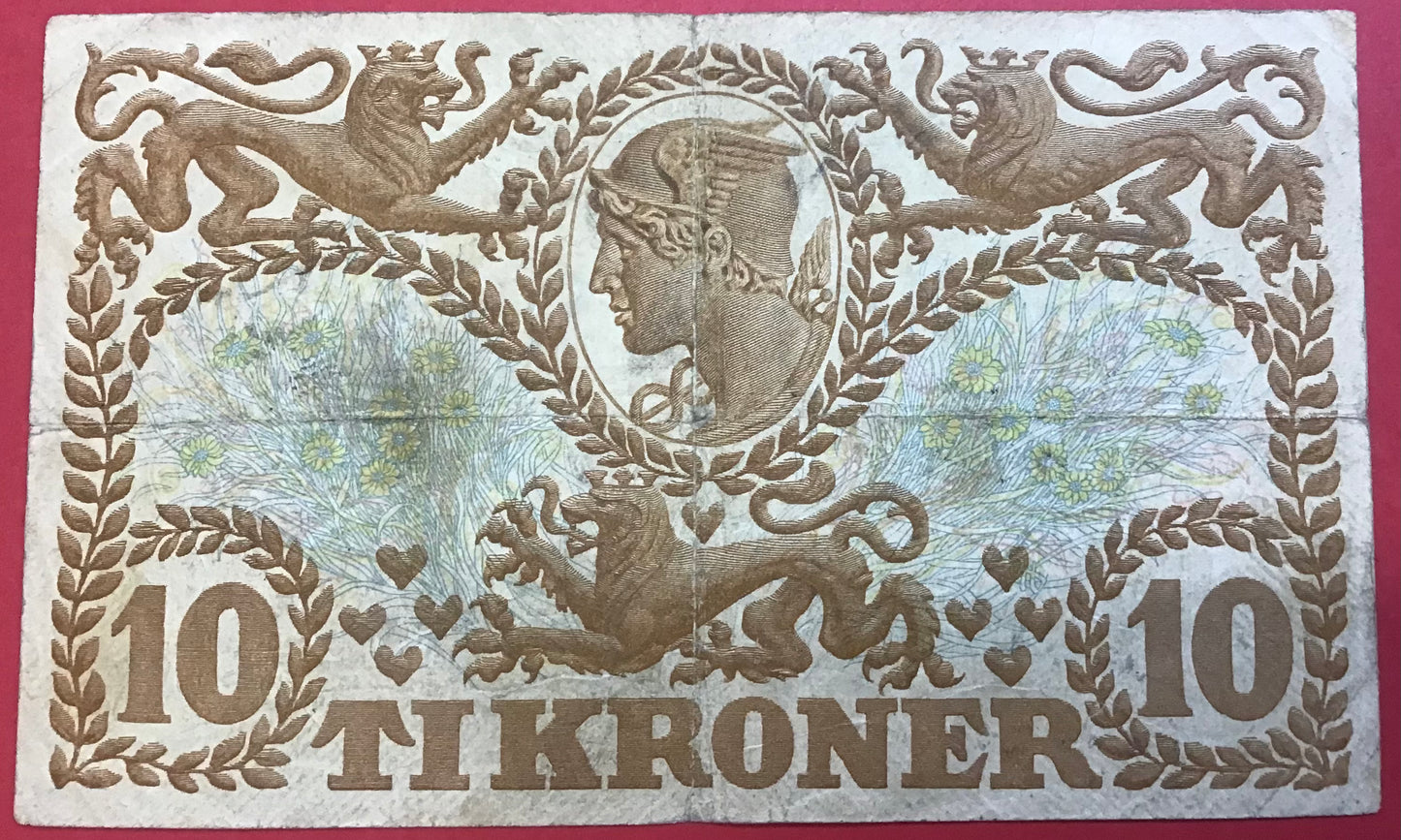 Danmark - 10 Kroner 1941 (R 1725709) Sieg#105 Kvalitet 1-/1