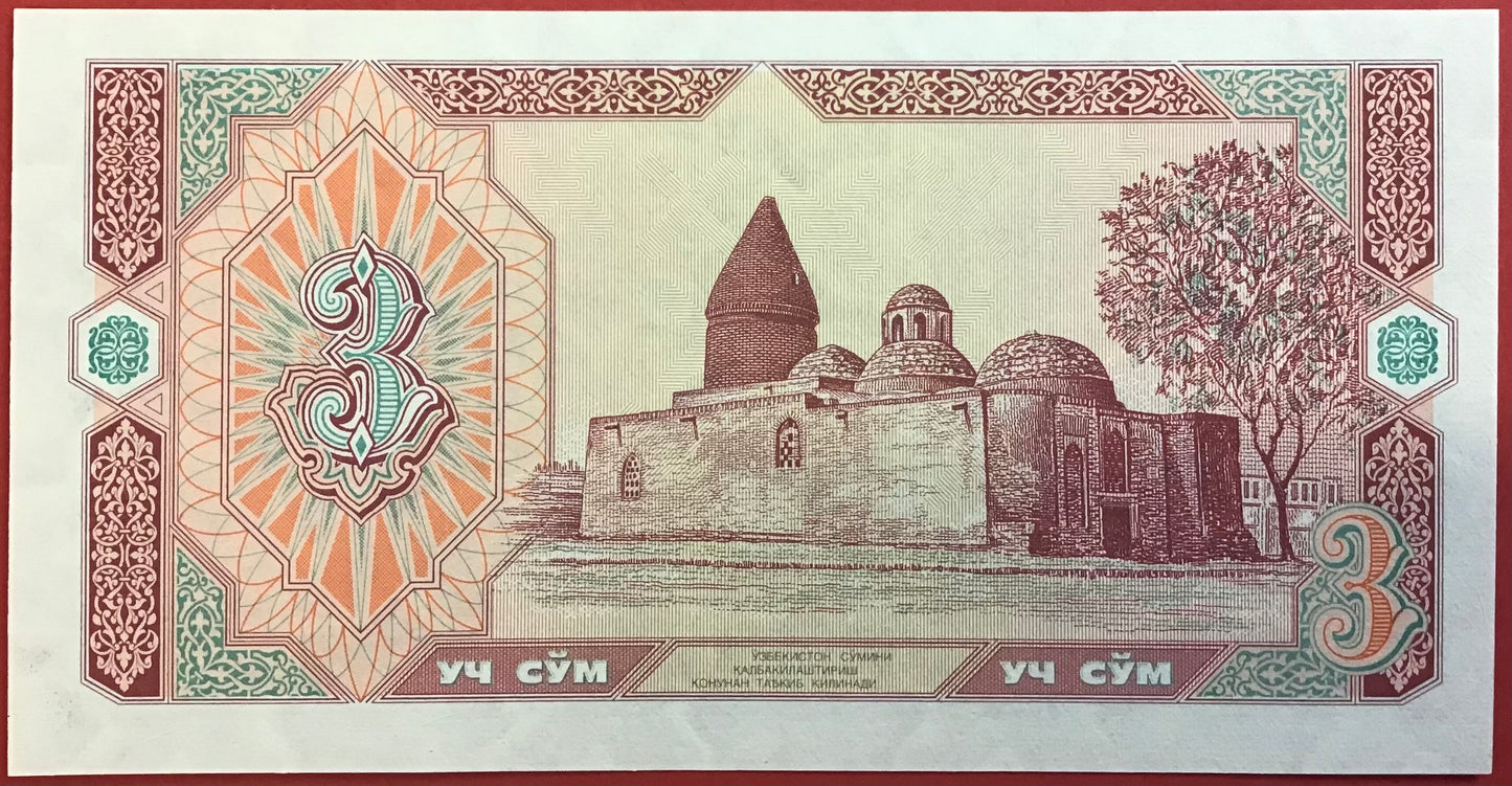 Uzbekistan - 3 Sum 1994 P#74a Kvalitet 0