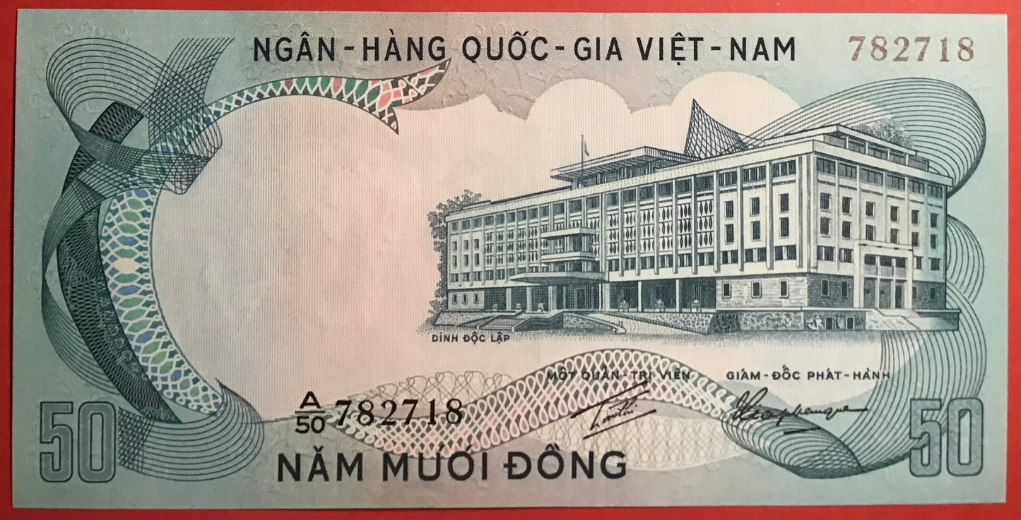 South Vietnam - 50 Dông (1972) P#30a Kvalitet 0