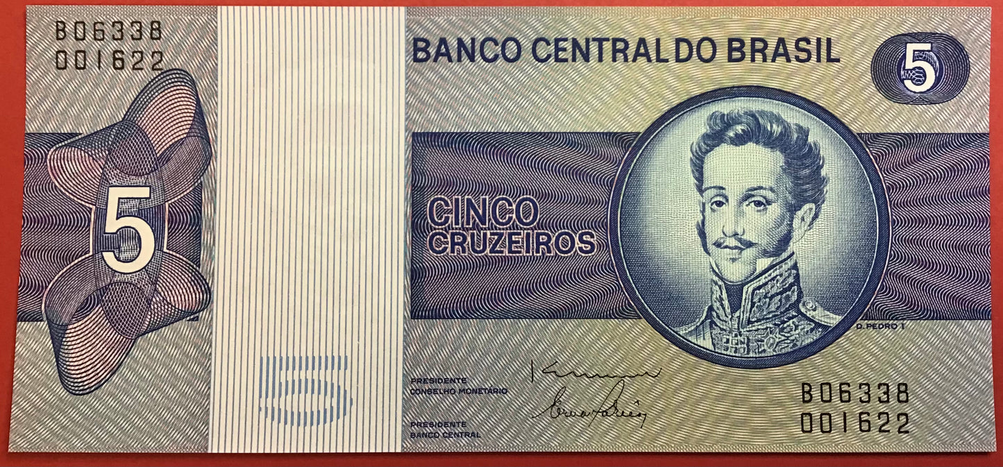 Brazil - 5 Cruzeiros 1979 P#192d Kvalitet 0