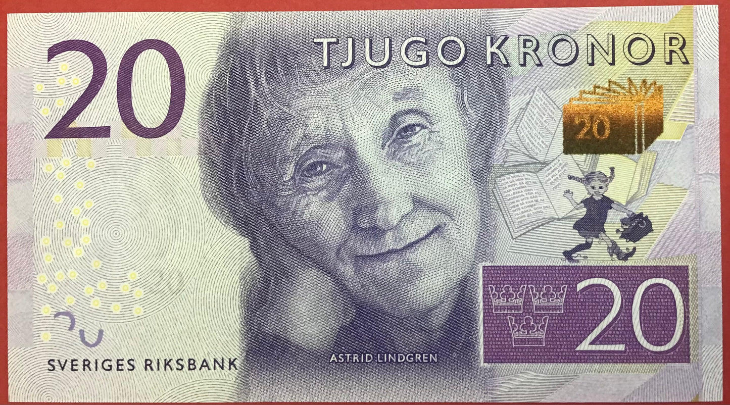 Sweden - 20 Kronor (2015) P#69a Kvalitet 0