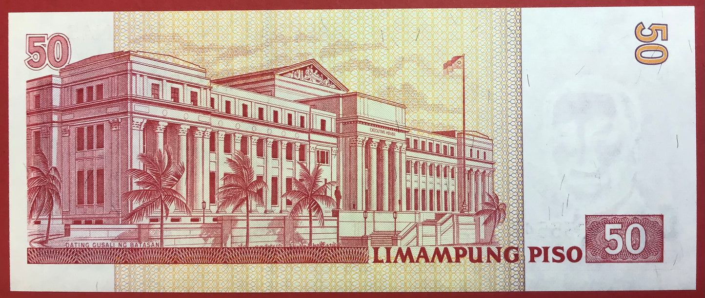 Philippines - 50 Piso 1999 P#191a Kvalitet 0