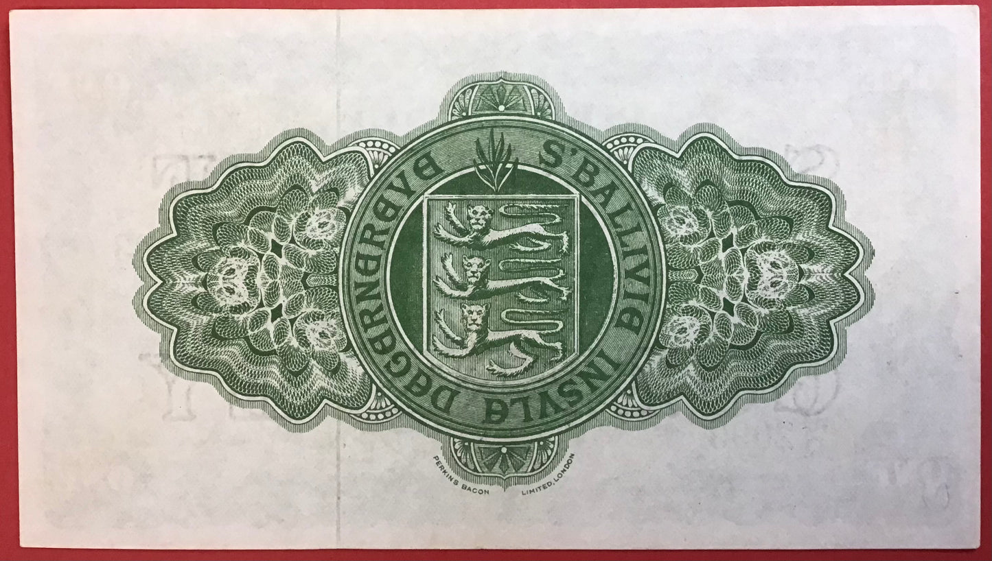 Guernsey - 1 Pound 1.6.1963 P#43b Kvalitet 01/0
