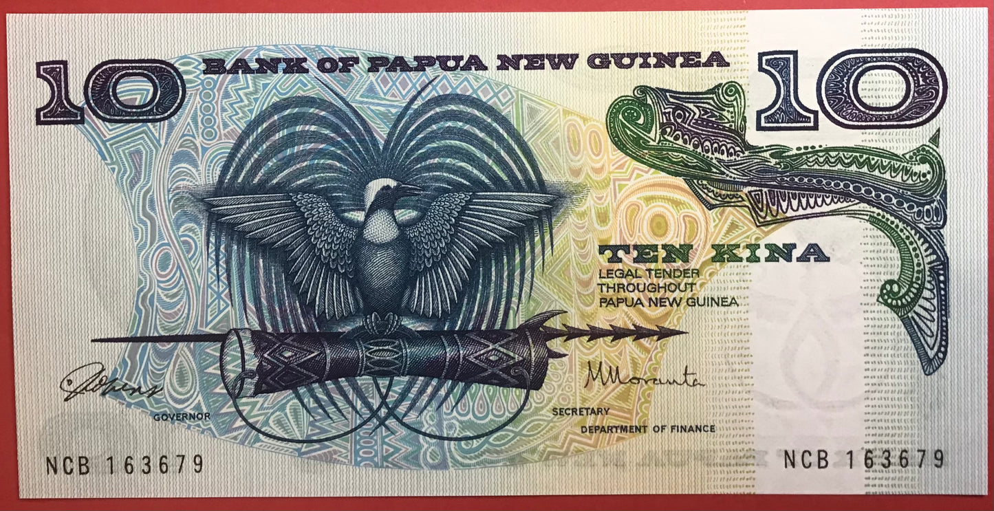 Papua New Guinea - 10 Kina (1985) P#7 Kvalitet 0
