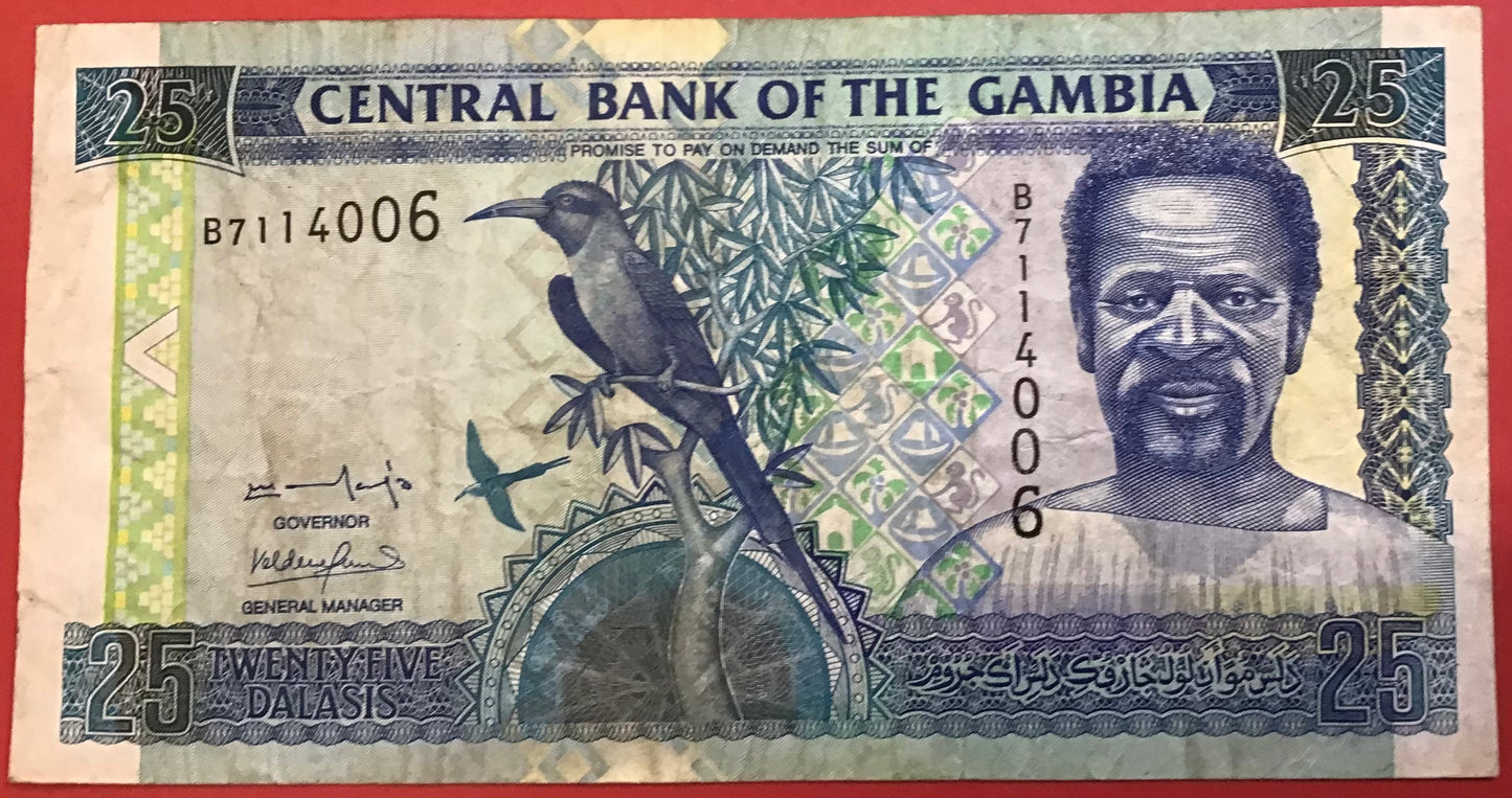 Gambia -25 Dalasis (2001-05) P#22a Kvalitet 1