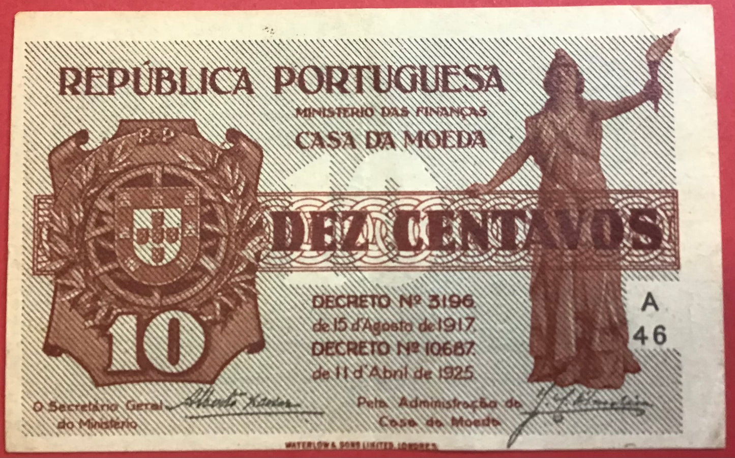 Portugal - 10 Centavos P#101 Kvalitet 1+
