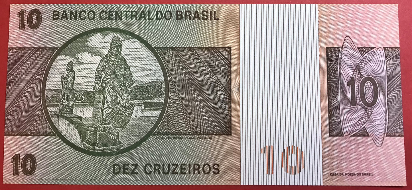 Brasilien - 10 Cruzeiros 1980 P#193e Kvalitet 0