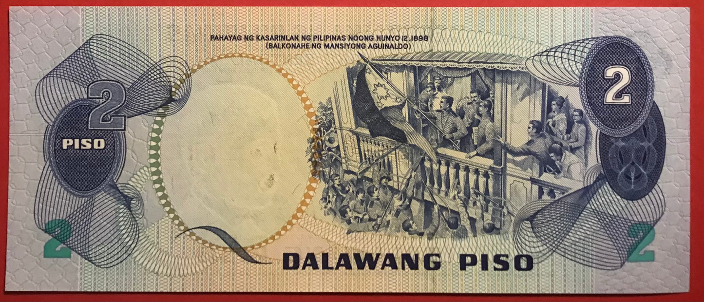 Philippines - 2 Piso 1981 P#166a Kvalitet 0