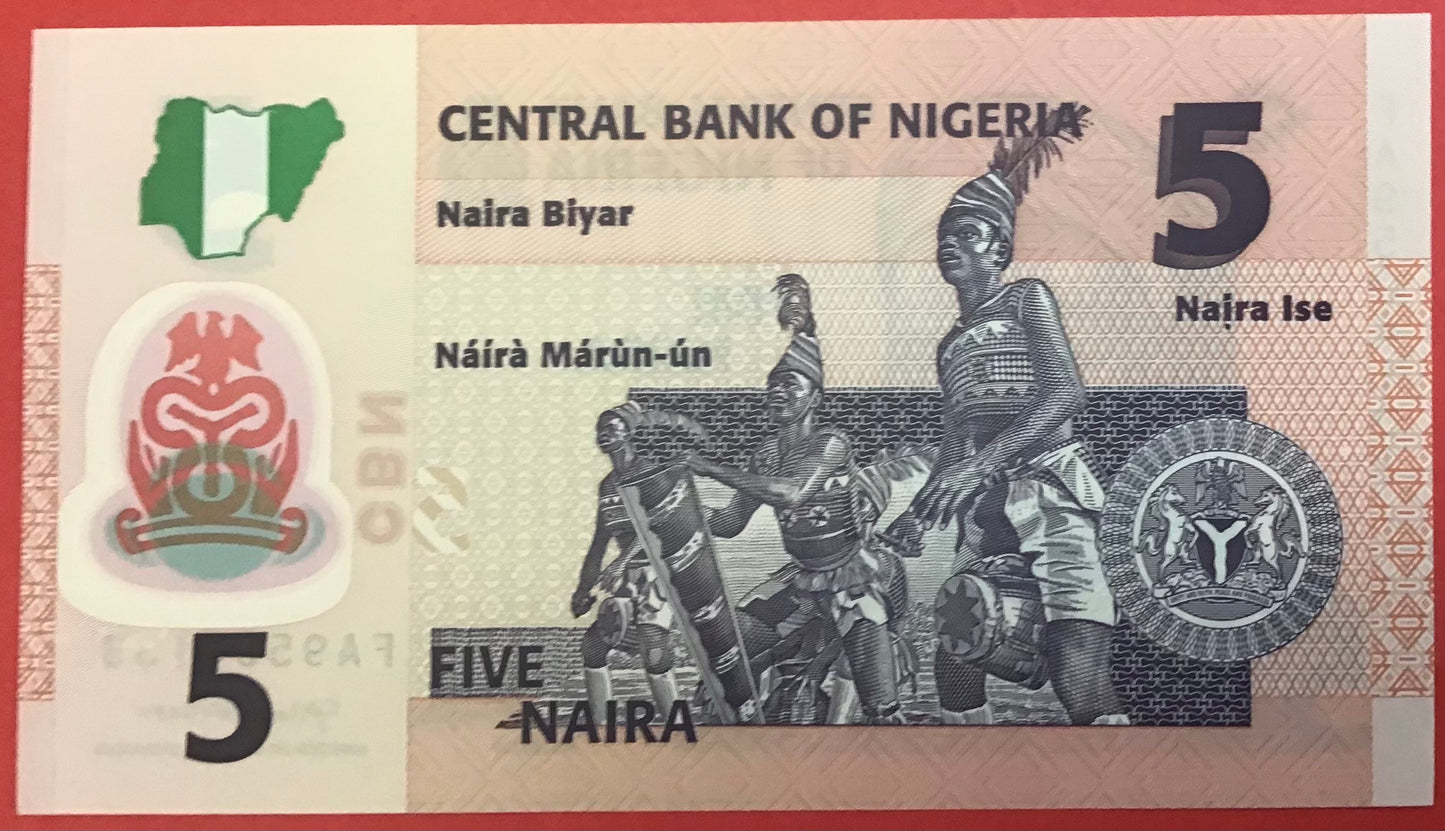 Nigeria - 5 Naira 2020 P#38 Kvalitet 0