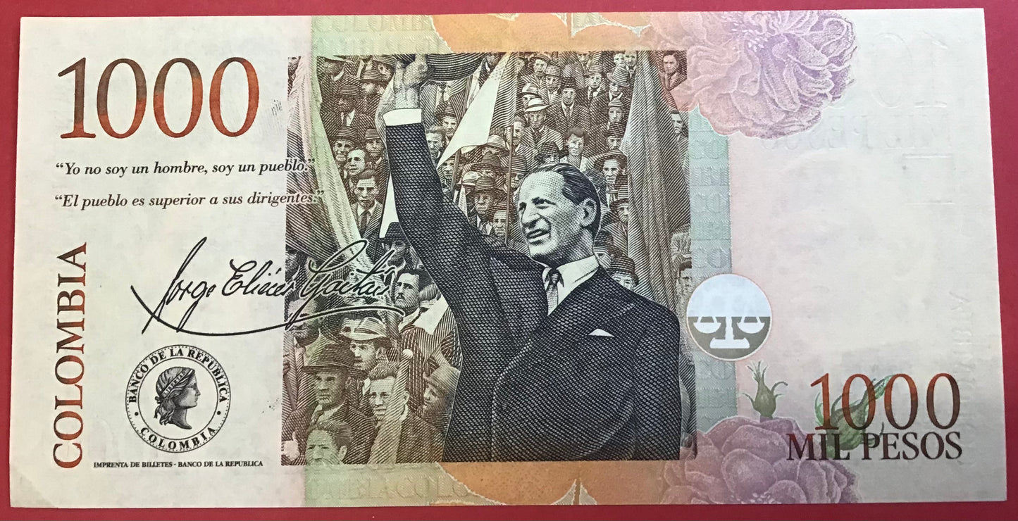 Colombia - 1000 Pesos 30.5.2003 P#450e Kvalitet 0
