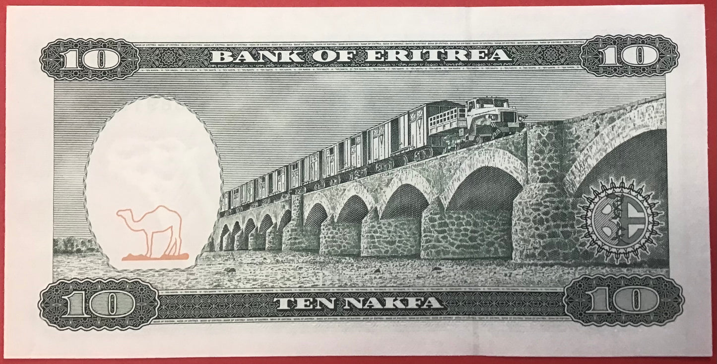 Eritrea - 10 Nakfa 24.5.1997 P#3 Kvalitet 0
