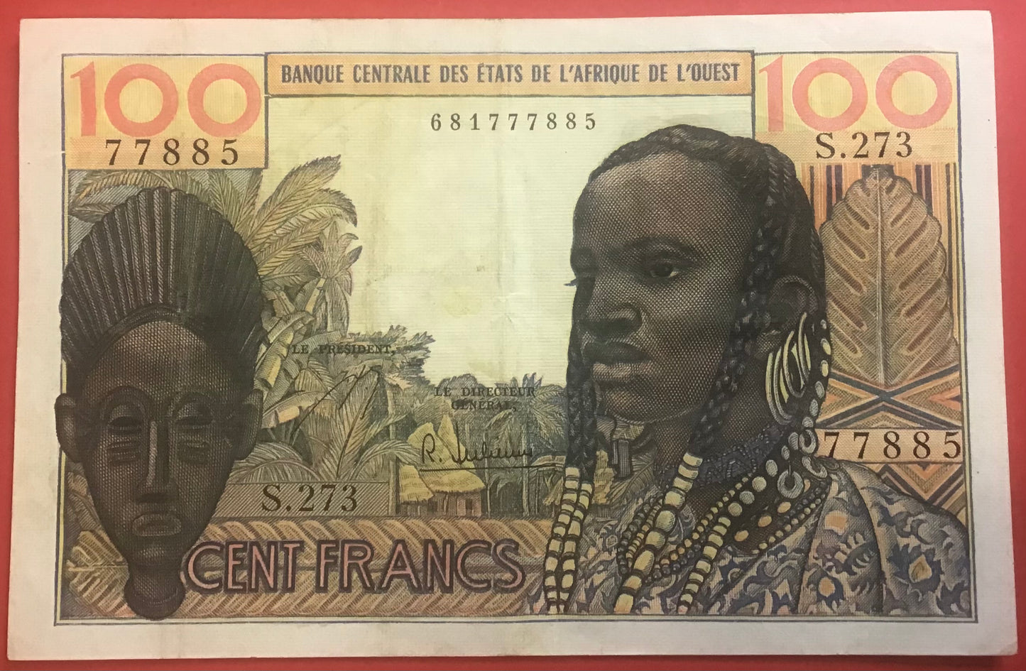 West African States - 100 Francs (1959) P#2b Kvalitet 1+