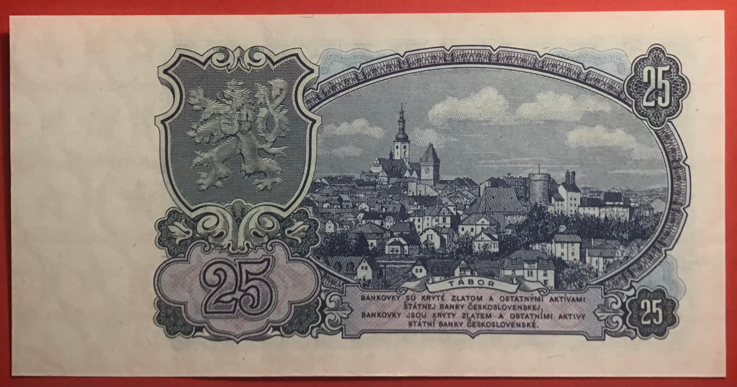 Czechoslovakia - 25 Korun 1953 P#84b Kvalitet 0