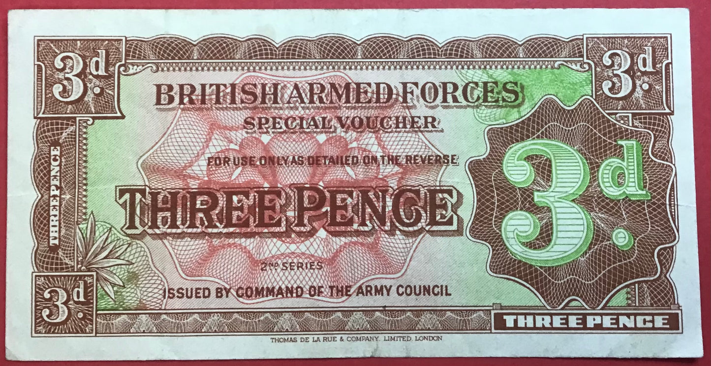 Great Britain - 3 Pence *British Armed Forces* P#M16a Kvalitet 1+