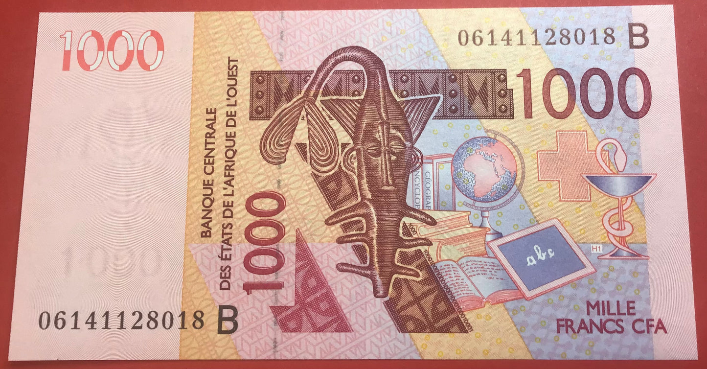 West African States/Benin - 1000 Francs 2006 P#215Bd Kvalitet 0