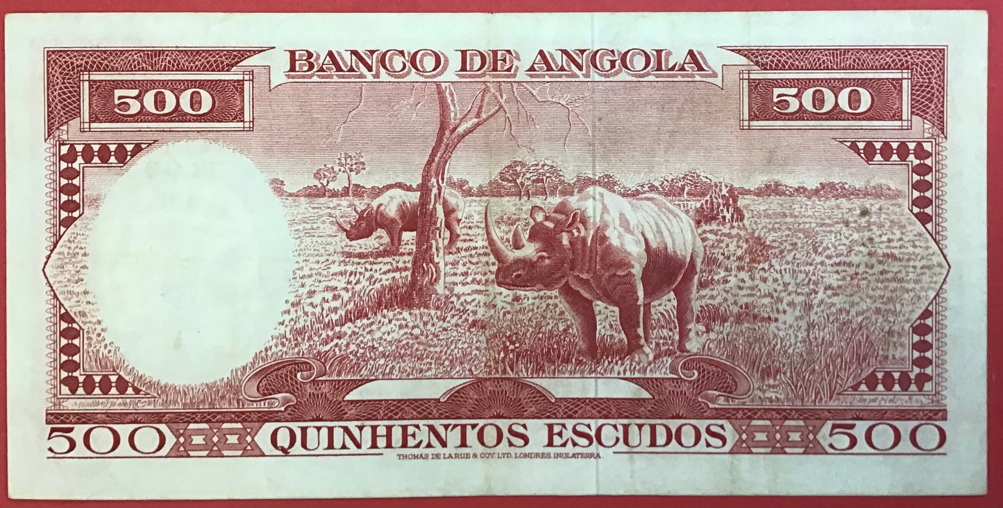 Angola - 500 Escudos 10.6.1970 P#97 kvalitet 1+/01
