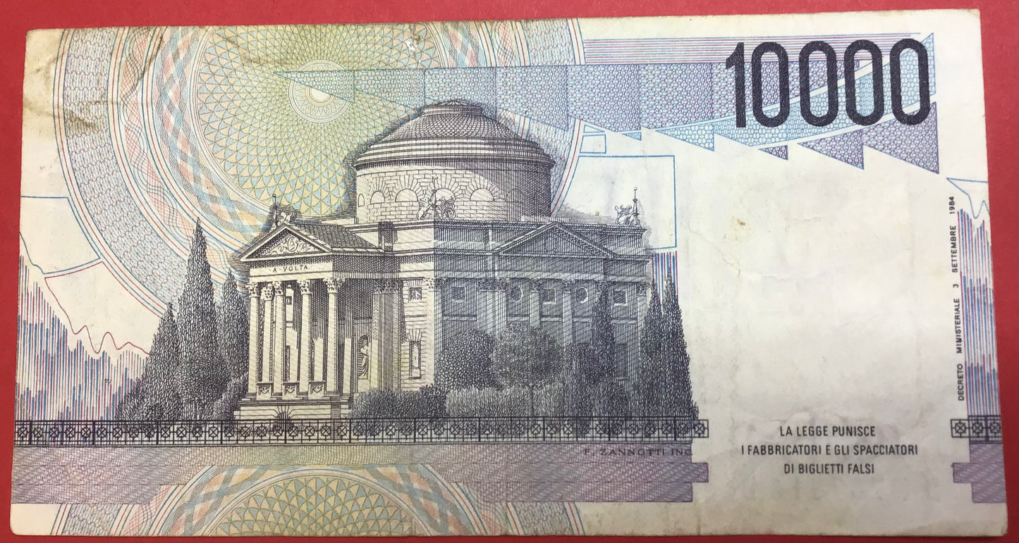 Italy - 10.000 Lire 3.9.1984 P#112d Kvalitet 1/1+