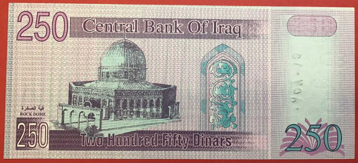 Iraq - 250 Dinars 2002 P#88 Kvalitet 0