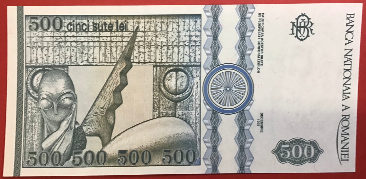 Romania - 500 Lei 1992 P#101b Kvalitet 0