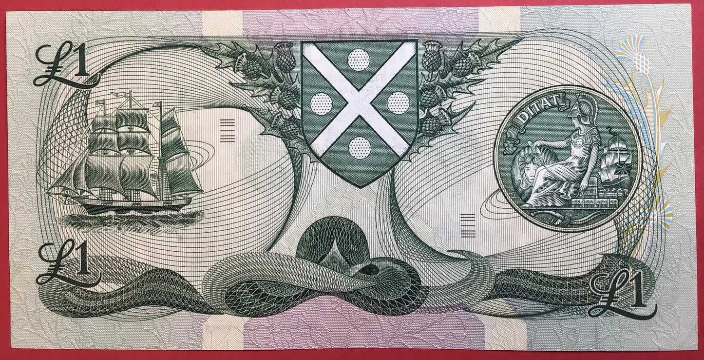 Scotland - 1 Pound 4.11.1980 P#111d Kvalitet 0