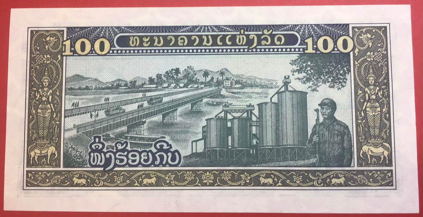 Lao - 100 Kip (1979) P#30a Kvalitet 0