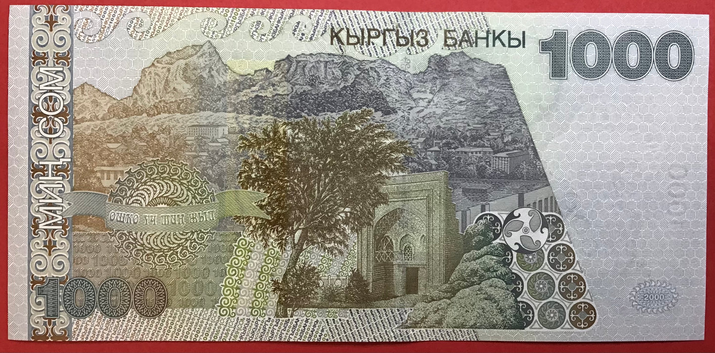 Kyrgyzstan - 1000 Som 2000 P#18 Kvalitet 0