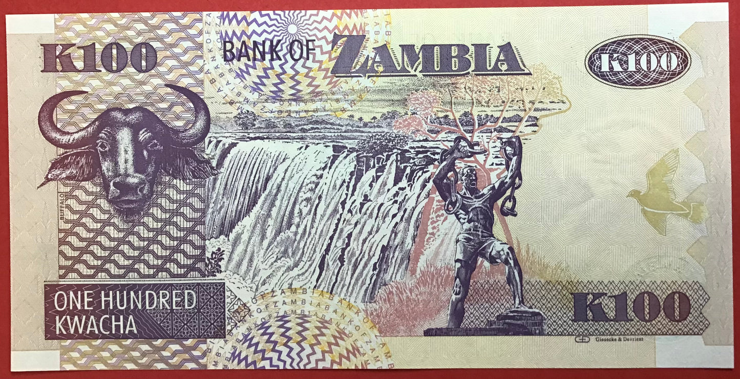 Zambia - 100 Kwacha 2011 P#38j Kvalitet 0