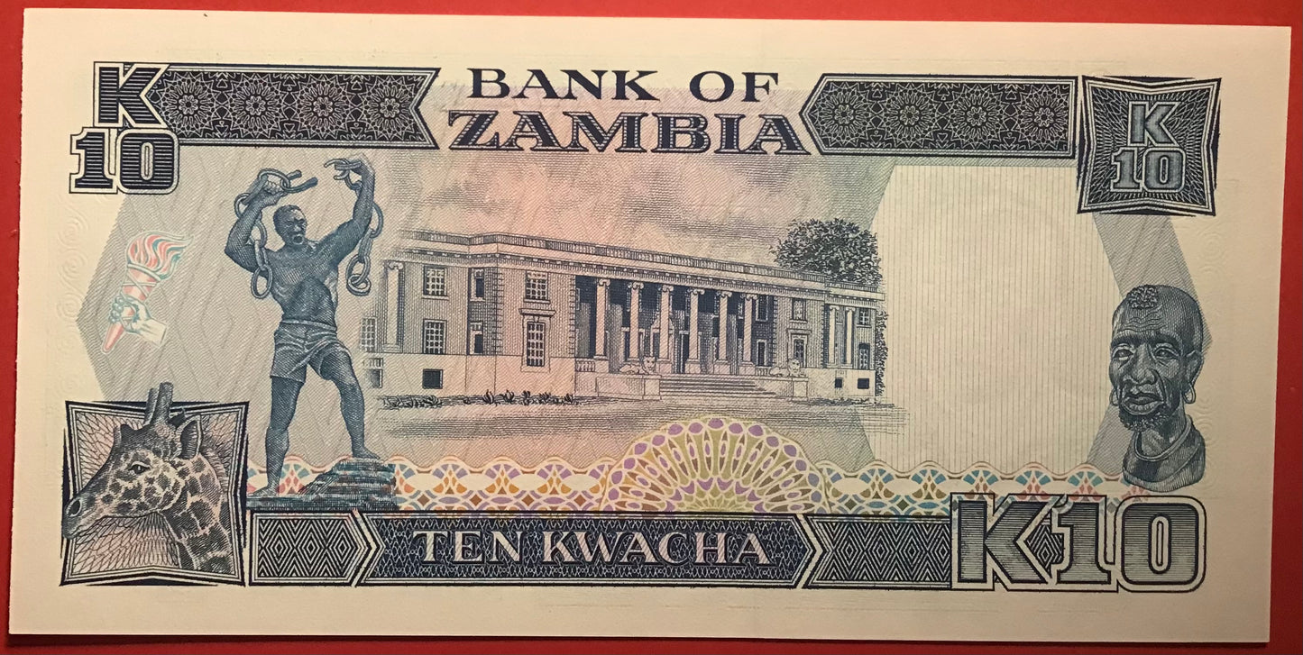 Zambia - 10 Kwacha (1989-91) P#31a Kvalitet 0