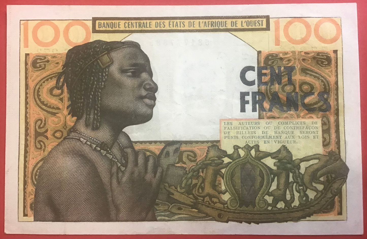 West African States - 100 Francs (1959) P#2b Kvalitet 1+