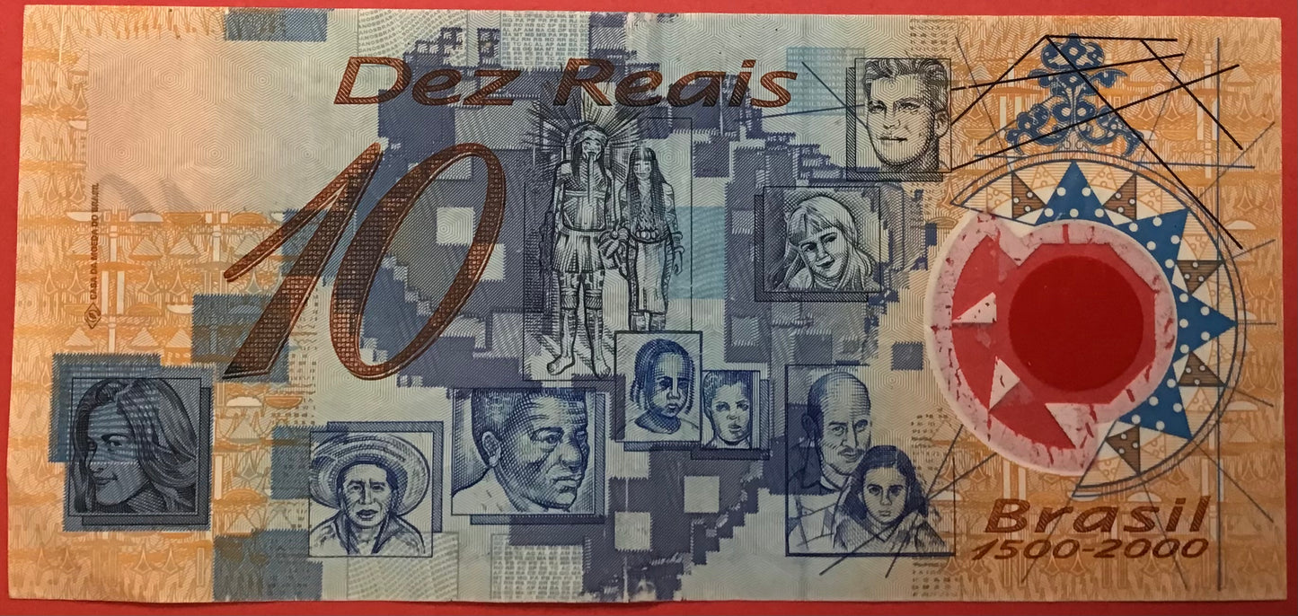 Brazil - 10 Reais (2000) P#248b Kvalitet 1+