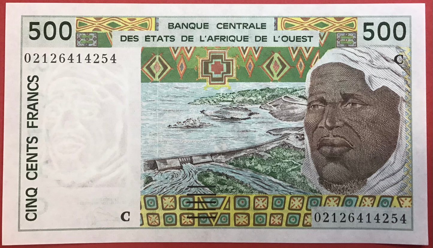 West African States/Burkina Faso - 500 Francs 2002 P#310Cm Kvalitet 0