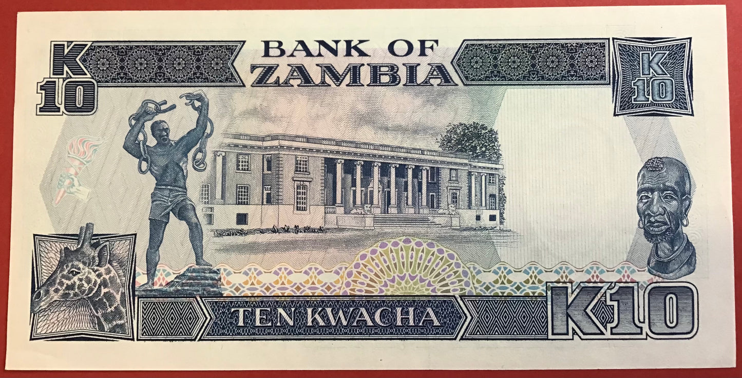 Zambia - 10 Kwacha (1989-91) P#31b Kvalitet 01/0