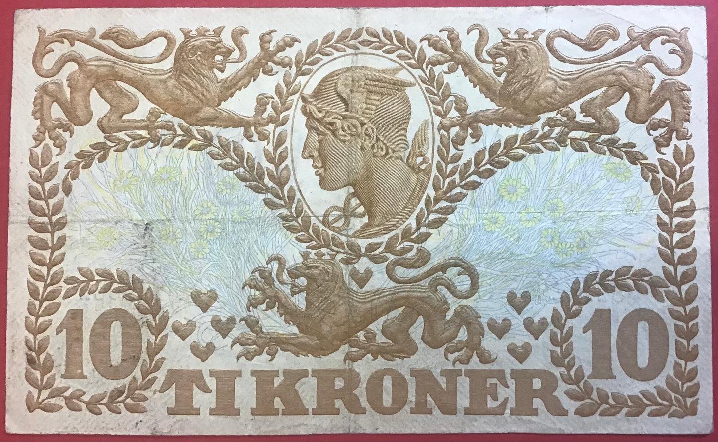 Danmark - 10 Kroner 1939 (O 8225862) Sieg#105 Kvalitet 1/1+
