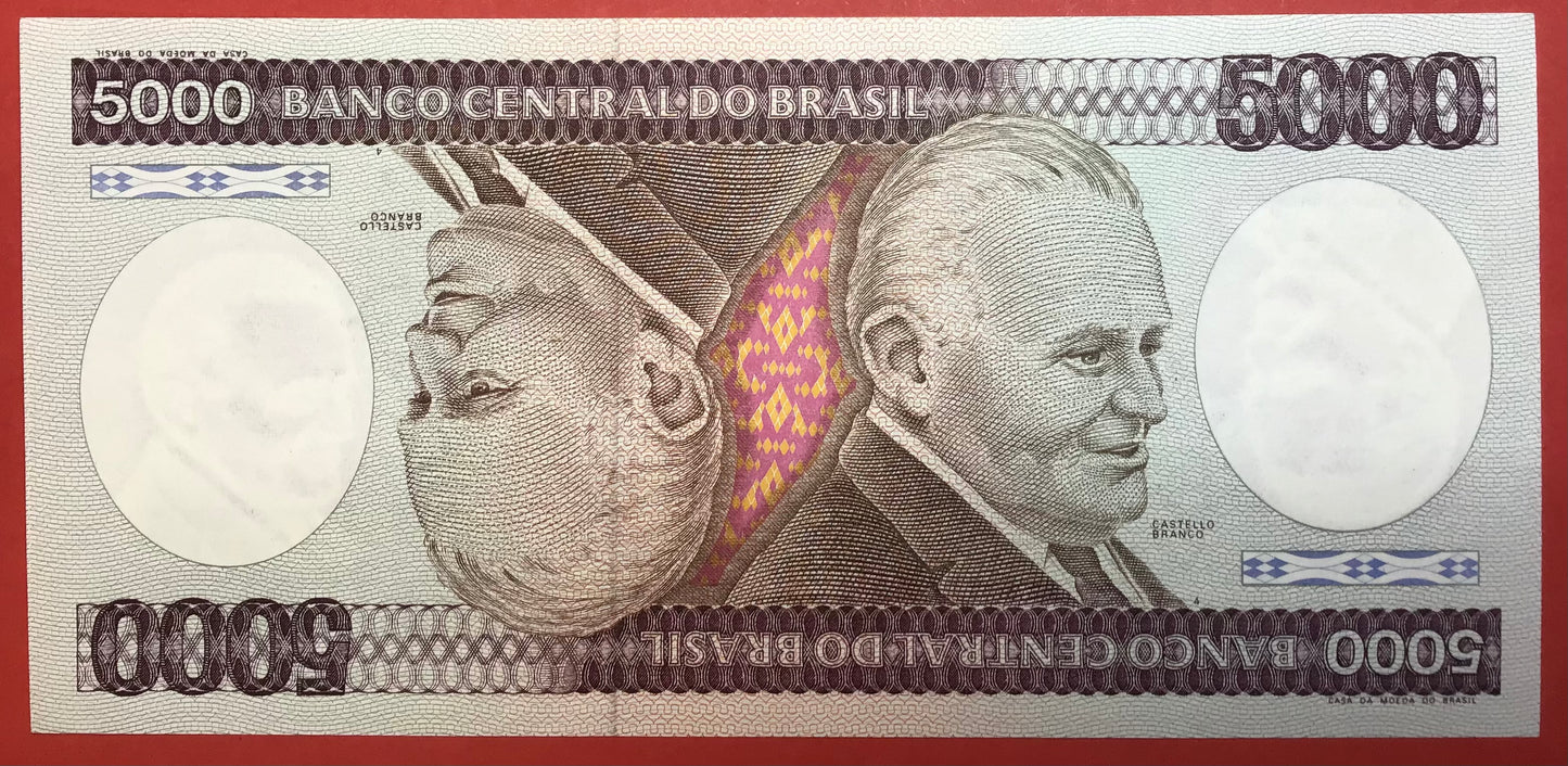 Brazil - 5000 Cruzeiros 1985 P#202d Kvalitet 0