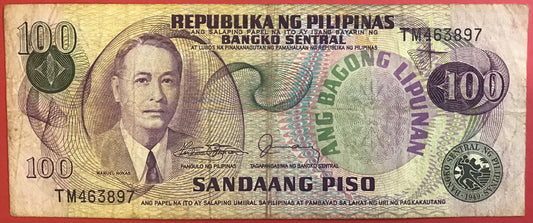 Philippines - 100 Piso 1978 P#164c Kvalitet 1