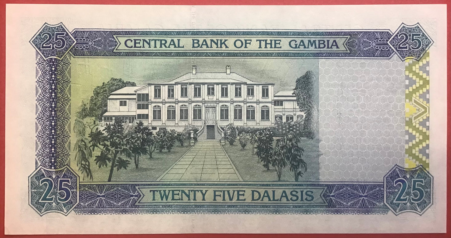 Gambia - 25 Dalasis (2001-05) P#27a Kvalitet 01