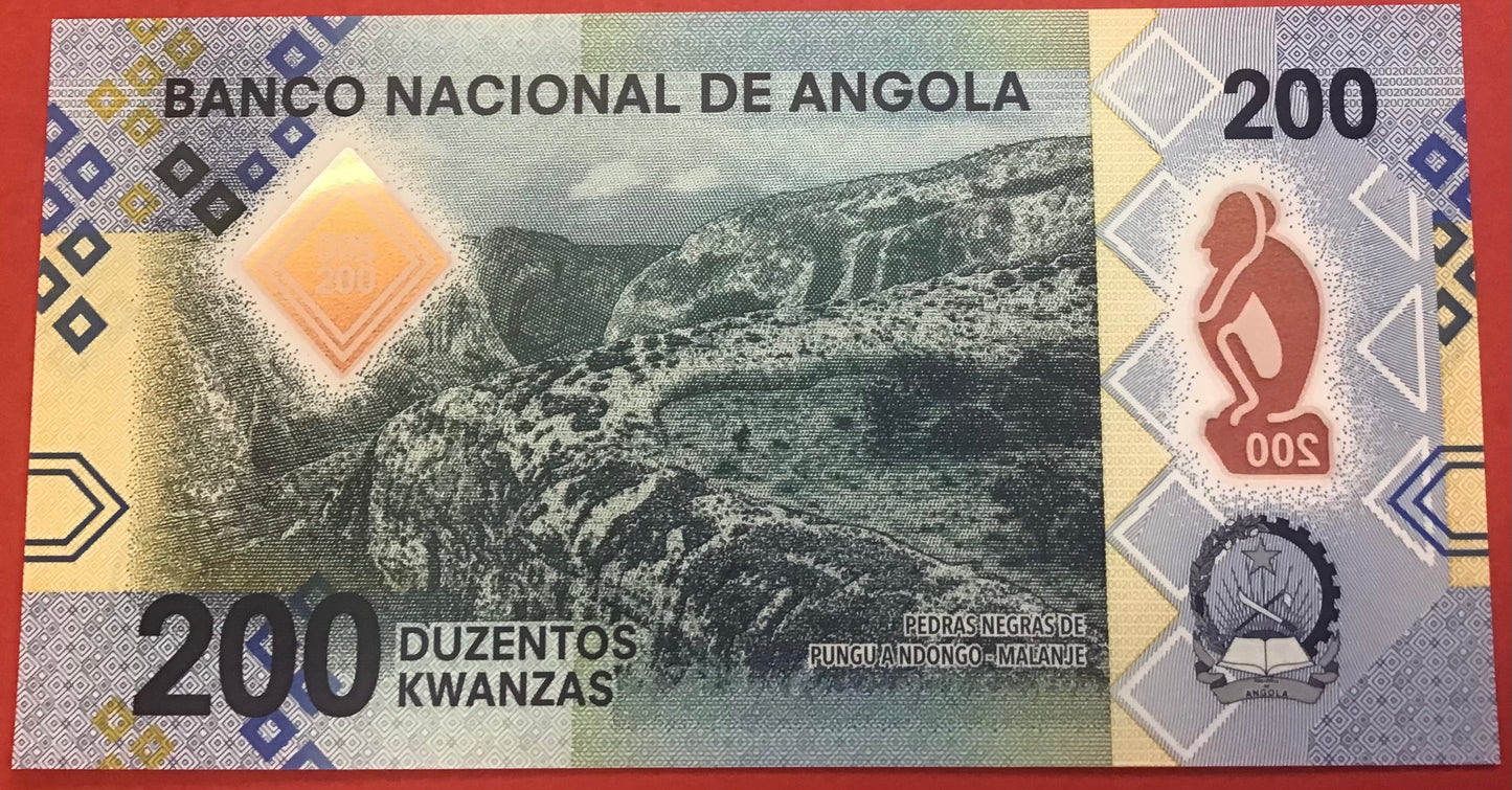 Angola - 200 Kwanzas 2020 P#W160 Kvalitet 0