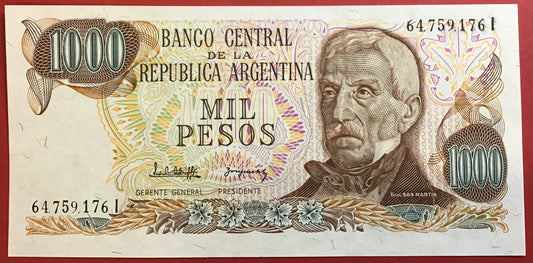 Argentina - 1000 Pesos (1976-83) P#304 Kvalitet 0