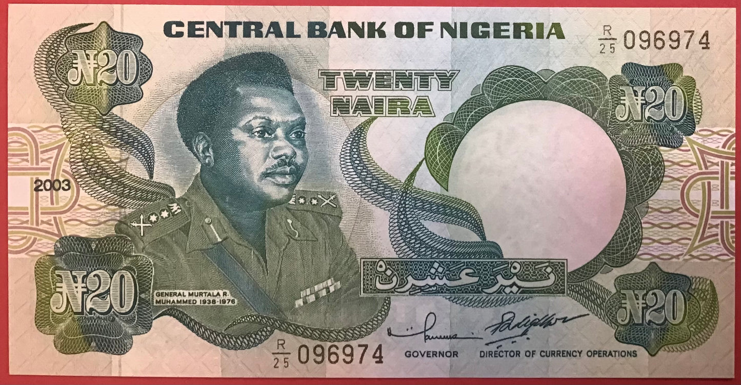 Nigeria - 20 Naira 2003 P#26g Kvalitet 0