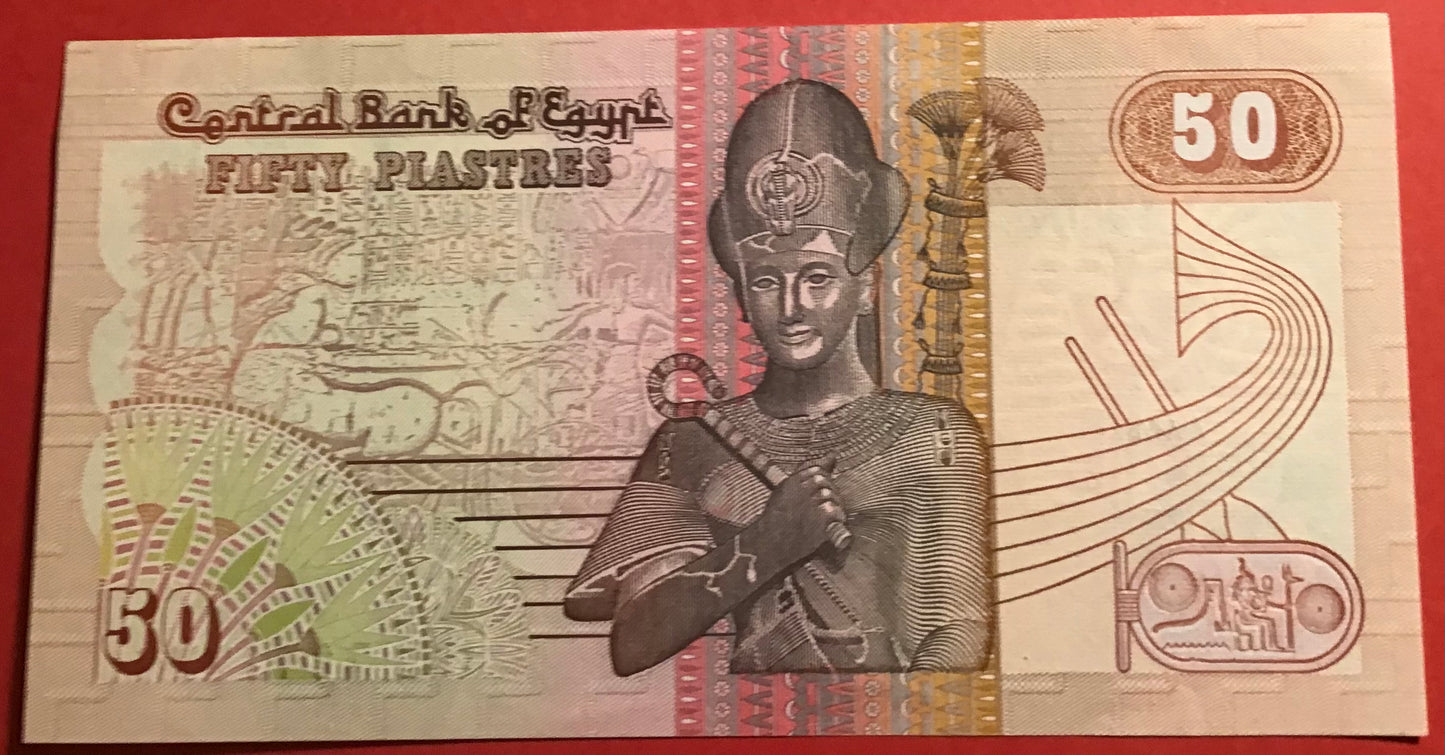 Egypt- 50 Piastres P#58a Kvalitet 0