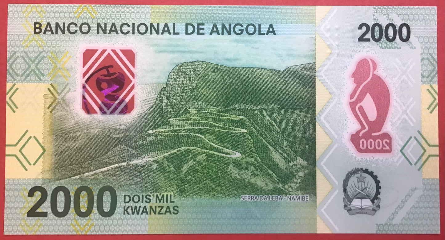 Angola - 2000 Kwanzas 2020 P#W163 Kvalitet 0