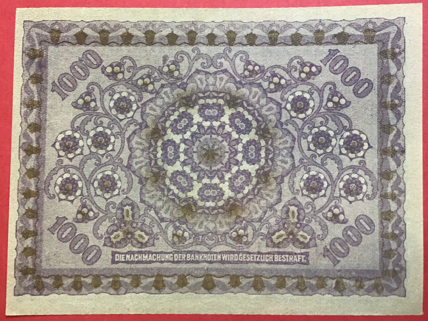 Austria - 1000 Kronen 2.1.1922 P#78 Kvalitet 01