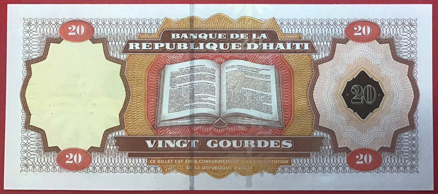 Haiti - 20 Gourdes 2001 P#271 Kvalitet 0