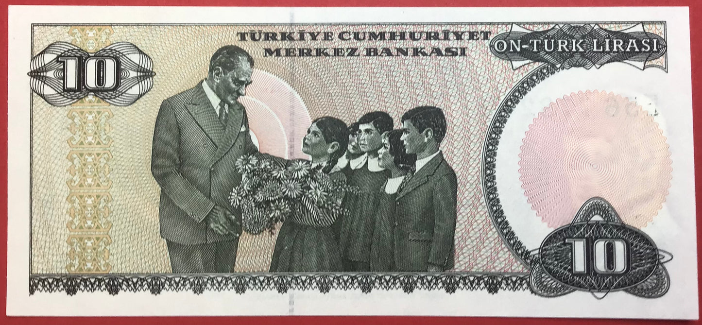 Turkey - 10 Lira (1982) P#193b Kvalitet 0