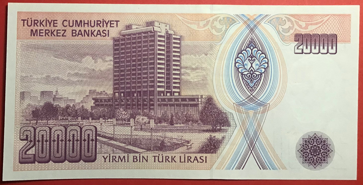 Turkey - 20.000 Lira (1995) P#202 Kvalitet 01/0