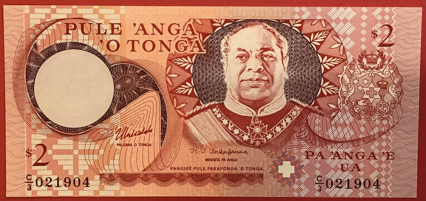 Tonga - 2 Pa’anga 1995 P#32c Kvalitet 0