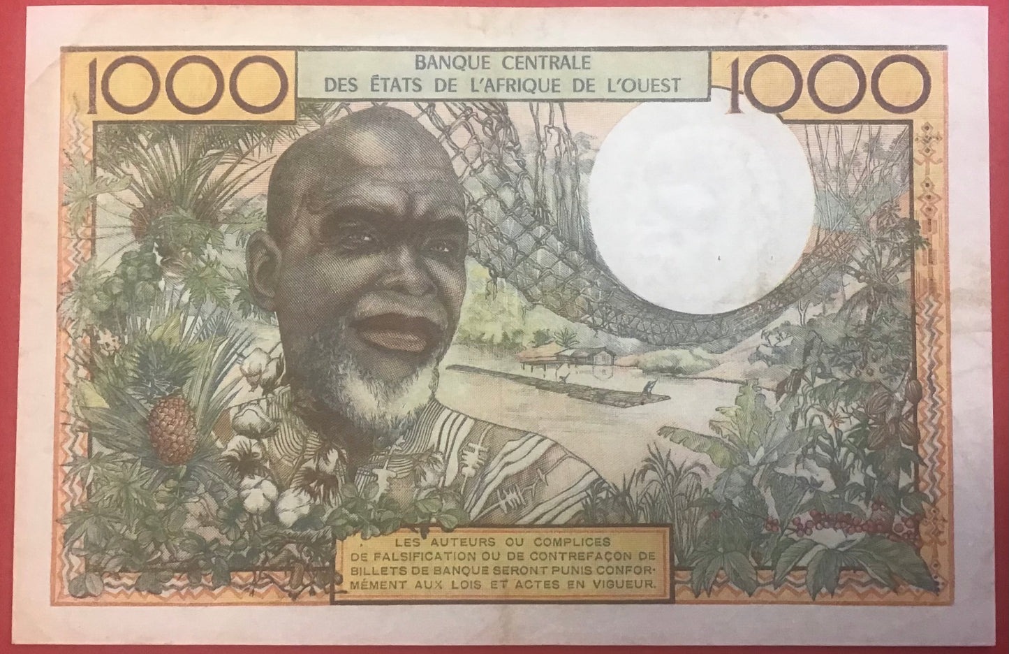 West African States - 1000 Francs (1959-1965) P#703Ko Kvalitet 1+